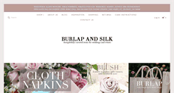 Desktop Screenshot of burlapandsilk.com