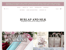 Tablet Screenshot of burlapandsilk.com